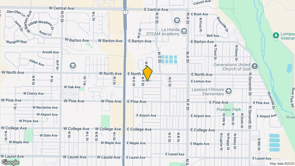 308 E Lemon Ave Map and Location Details