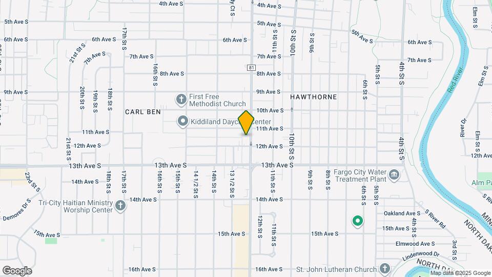 1109 S University Dr Map and Location Details