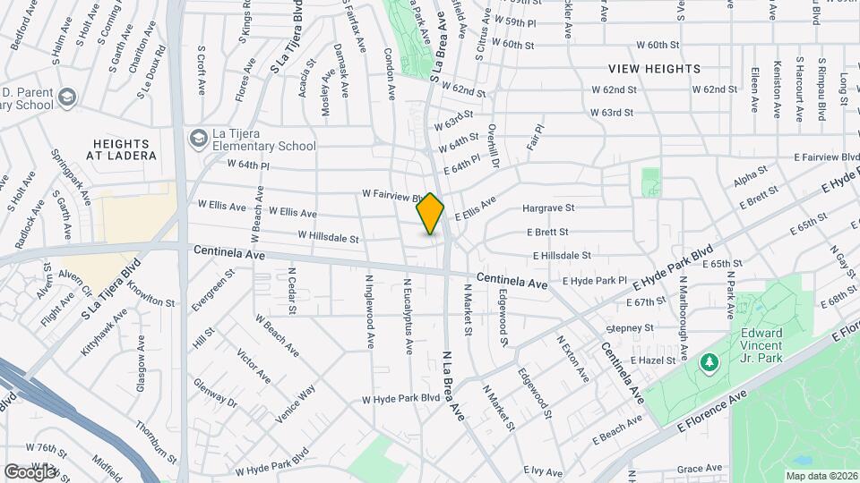 119 W Hillsdale St, Unit B Map and Location Details