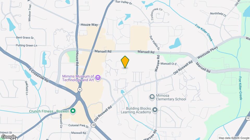 124-134 Roswell Commons Way Map and Location Details