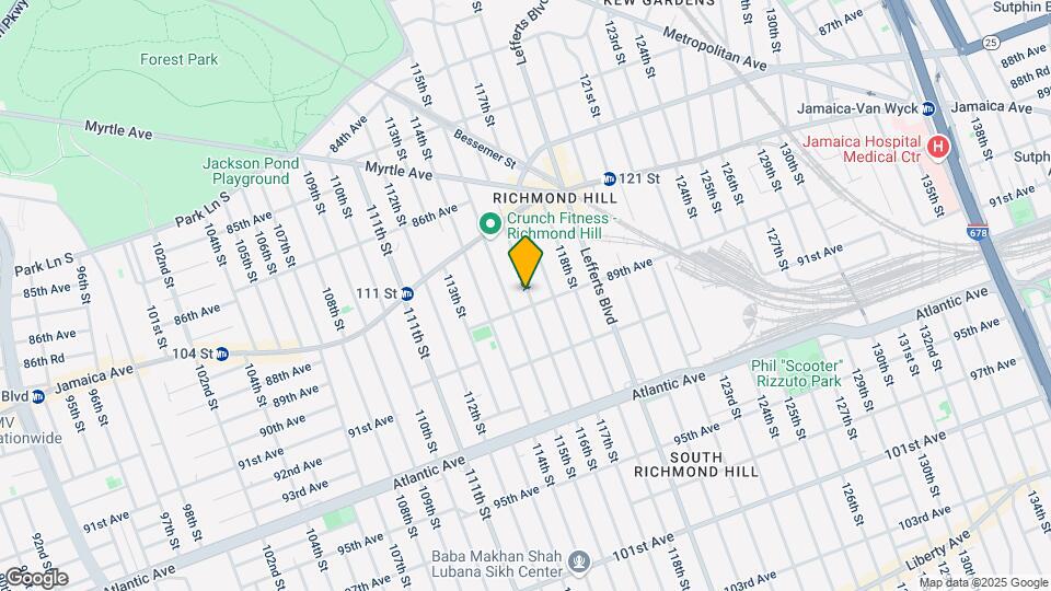 87-86 116th St Mapa y Detalles de la Ubicación