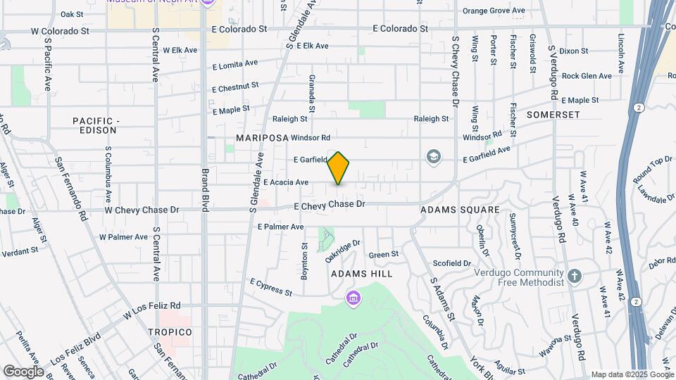 628 E Acacia Ave Map and Location Details