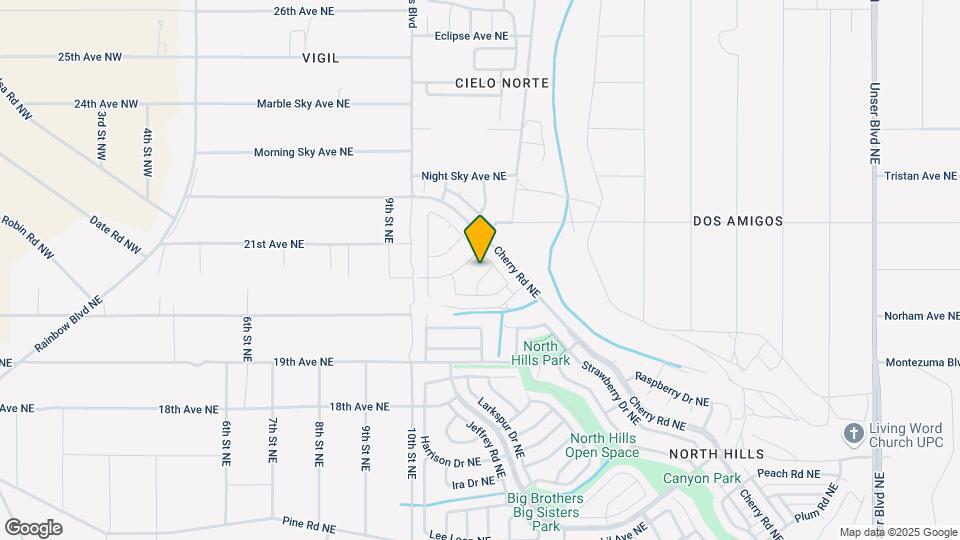 2125 Sierra Ln NE Map and Location Details