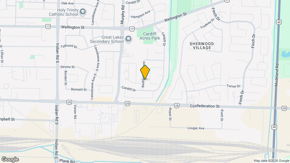 111 Bedford Crescent Map and Location Details