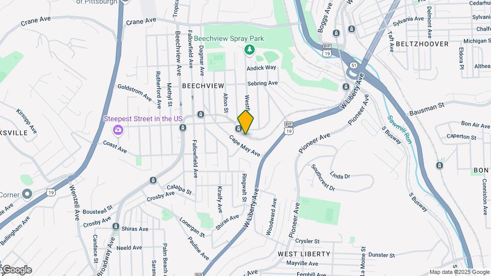 1663 Suburban Ave Map and Location Details