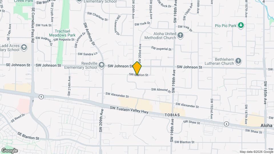 20320 SW Clarion St Map and Location Details