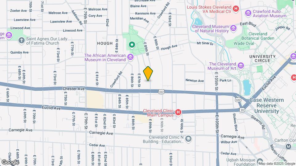 1864 E 89th St Map and Location Details