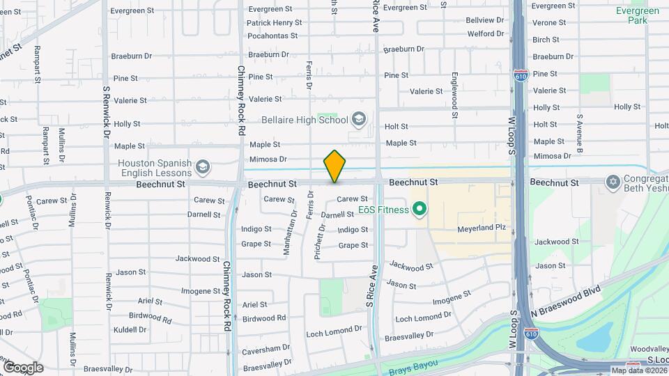 5139 Beechnut St Map and Location Details