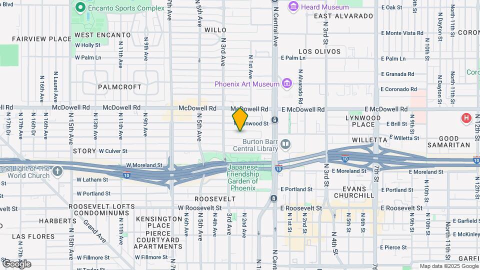 68 W Willetta St Map and Location Details