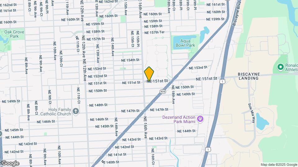1616 NE 151st St Map and Location Details