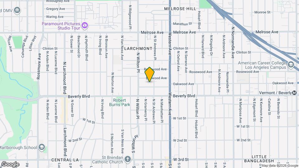 4817 Oakwood Ave Map and Location Details