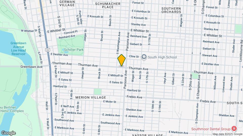 439 Thurman Ave Map and Location Details