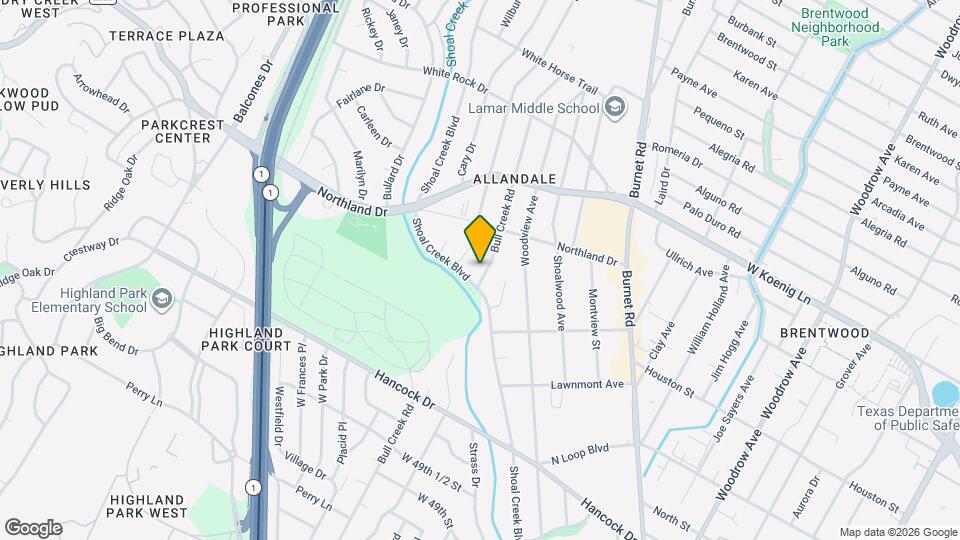 5604 Bull Creek Rd Map and Location Details