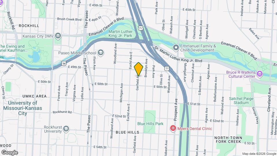 4925 Garfield Ave Map and Location Details