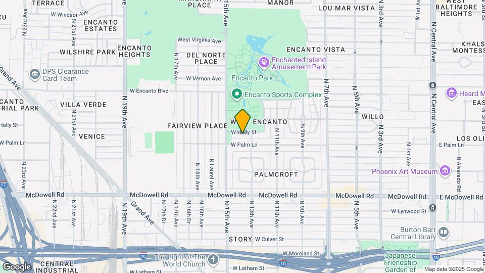 1315 W Holly St Map and Location Details