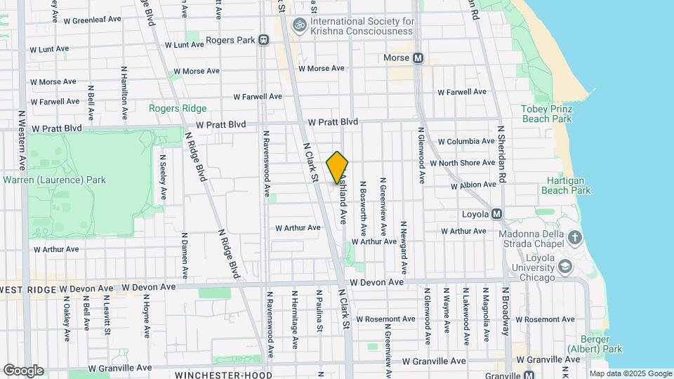 6620 N Ashland Ave Map and Location Details