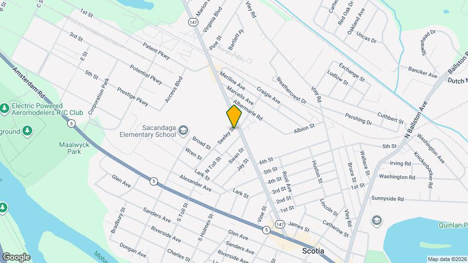 144 Seeley St Map and Location Details