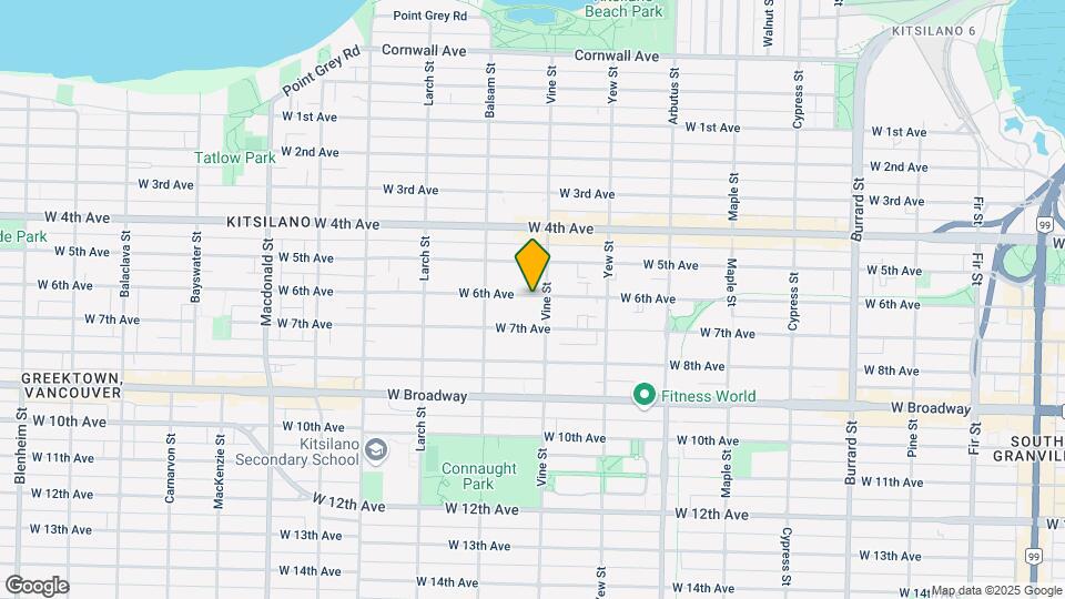 2318 W 6th Ave Map and Location Details