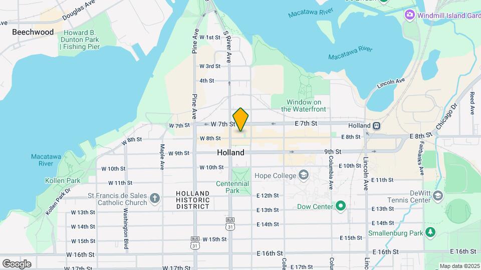 19 W 8th St, Unit Chico's Apartment Map and Location Details