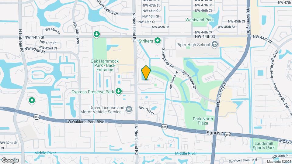 8749 NW 39th St Map and Location Details