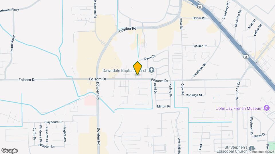 5444 Folsom Dr Map and Location Details