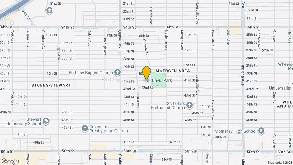 4205 41st St Map and Location Details