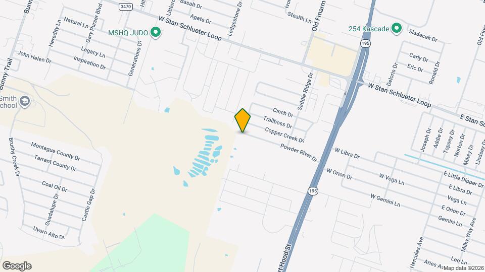 1502 Powder River Dr Map and Location Details