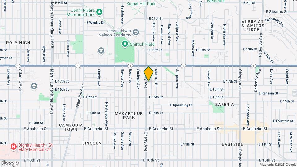 1630 Cherry Ave Map and Location Details