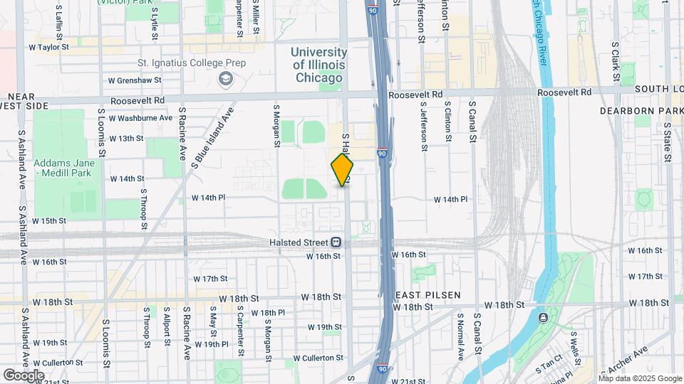 1422 S Halsted St, Unit 2A Map and Location Details