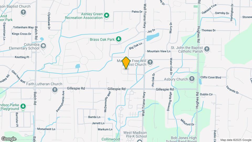 287 Big Oak Ln Map and Location Details