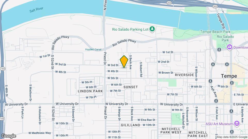 1222 W 4th St Map and Location Details