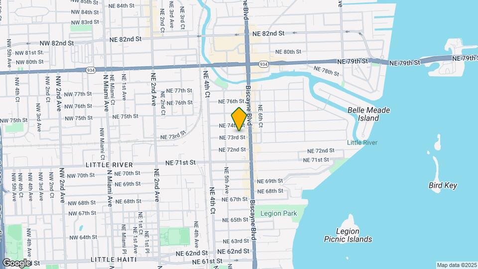 555 NE 73rd St Map and Location Details