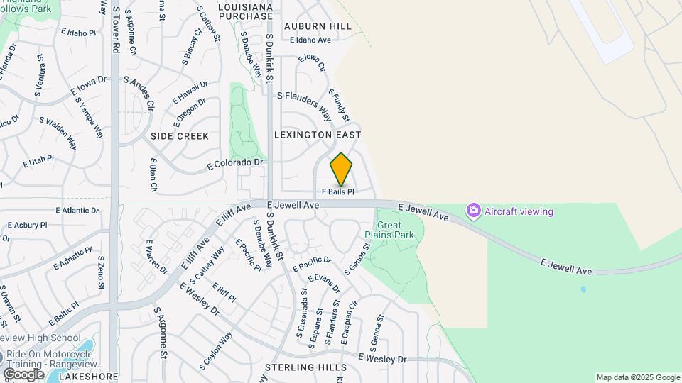 19667 E Bails Pl Map and Location Details