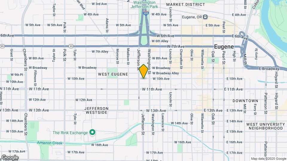 556 W 10th Ave Map and Location Details