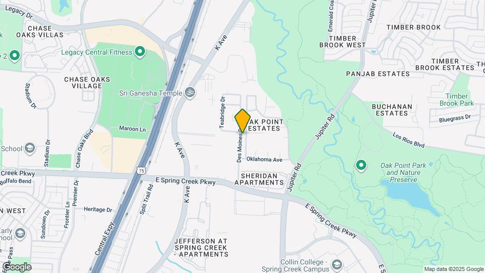6401 Texana Way Map and Location Details