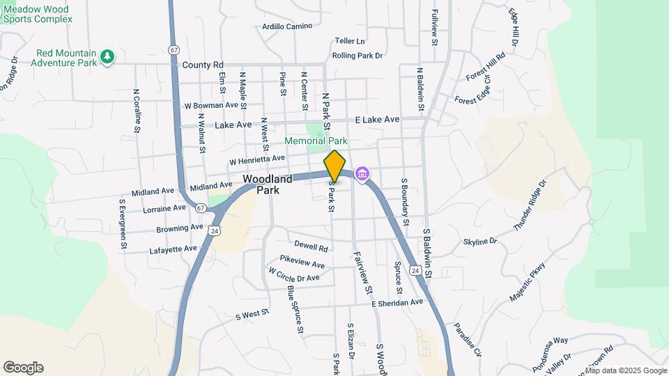 125 S Park St Map and Location Details