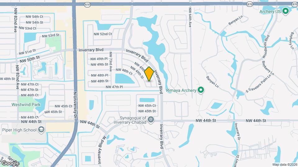 7010 NW 49th Pl Map and Location Details