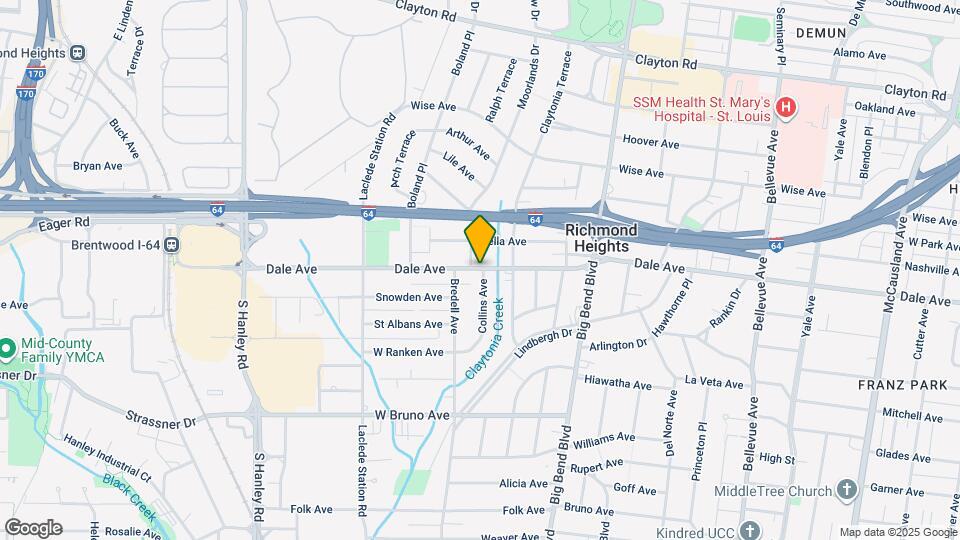 7628 Dale Ave Map and Location Details