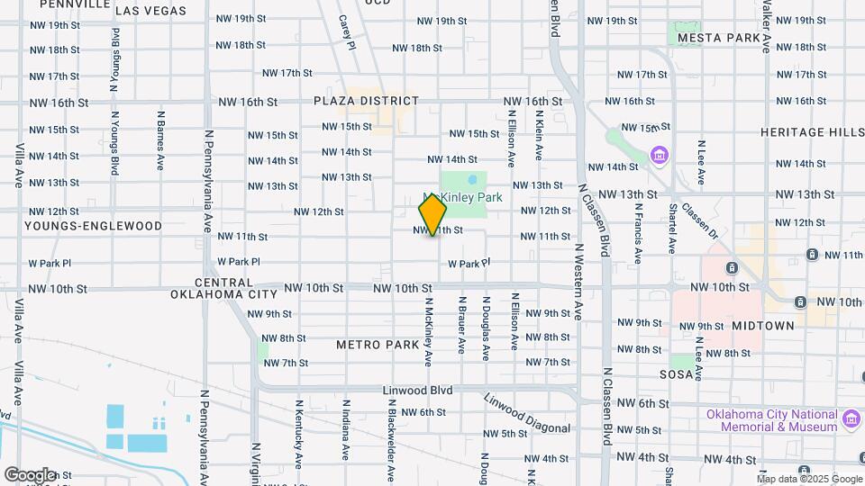 1149 N McKinley Ave-Unit -Main House Mapa y Detalles de la Ubicación