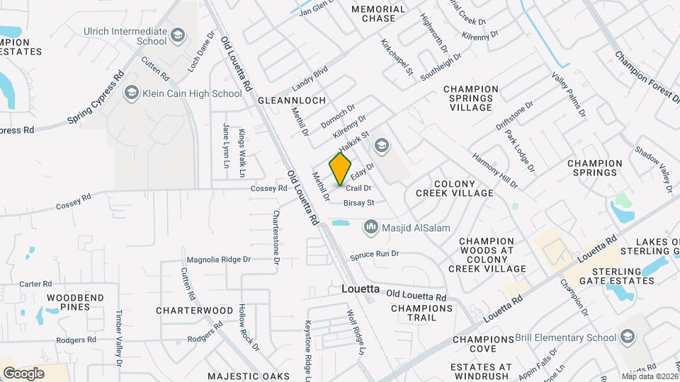 9643 Crail Dr Mapa y Detalles de la Ubicación