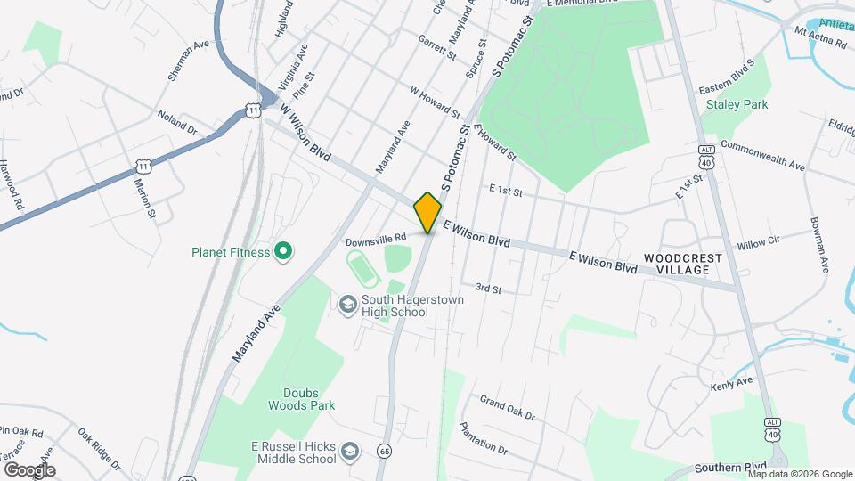 1013 S Potomac St, Unit 3 Mapa y Detalles de la Ubicación