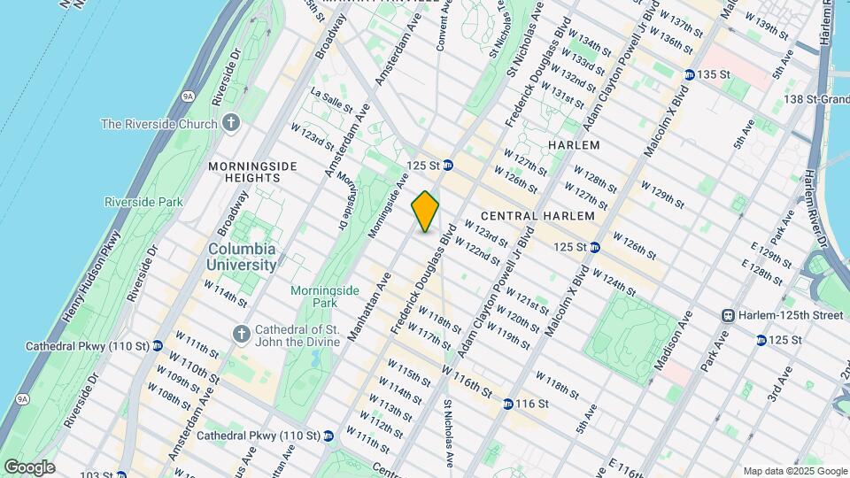 309 W 121st St Map and Location Details