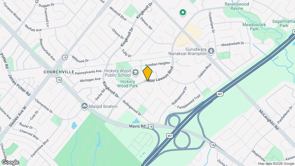 593 Ray Lawson Blvd Map and Location Details