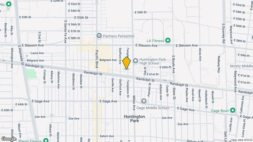 6047 Templeton St Map and Location Details