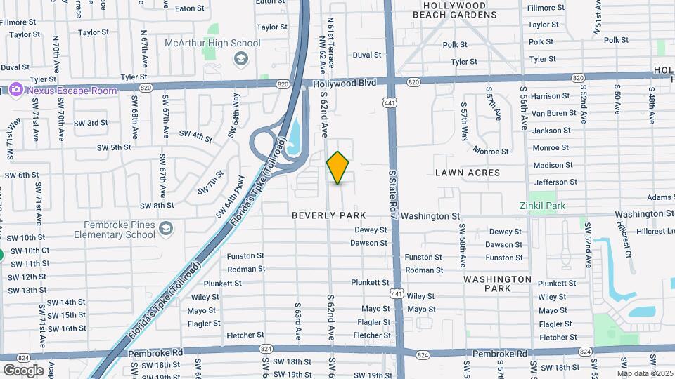 750 S 61st Terrace Map and Location Details