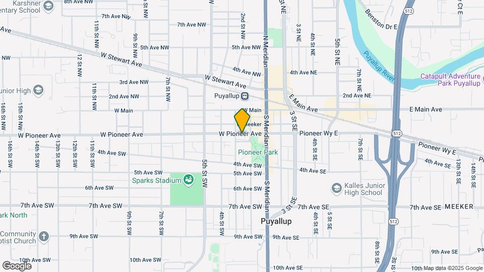 210 W Pioneer Ave Map and Location Details