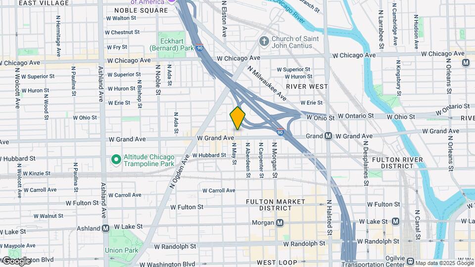 1120 W Grand Ave Mapa y Detalles de la Ubicación