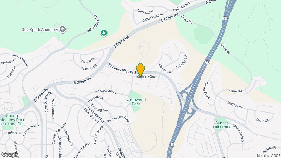 1438 Calle De Oro Map and Location Details