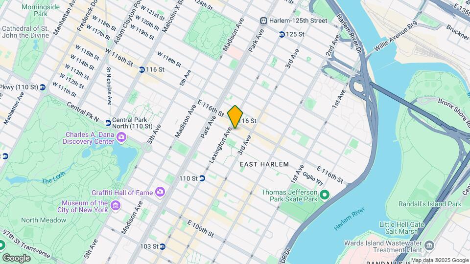 163 E 115th St Map and Location Details