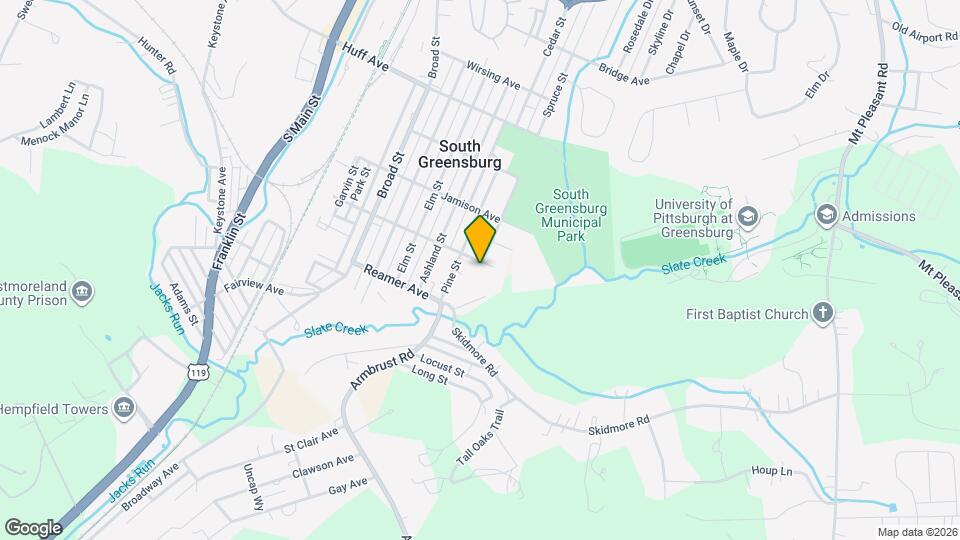 708 Coulter Ave Map and Location Details